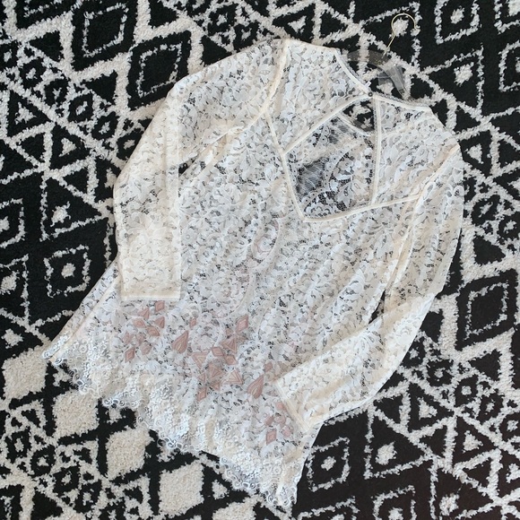 Free People Sheer Lace Tunic - Picture 6 of 8